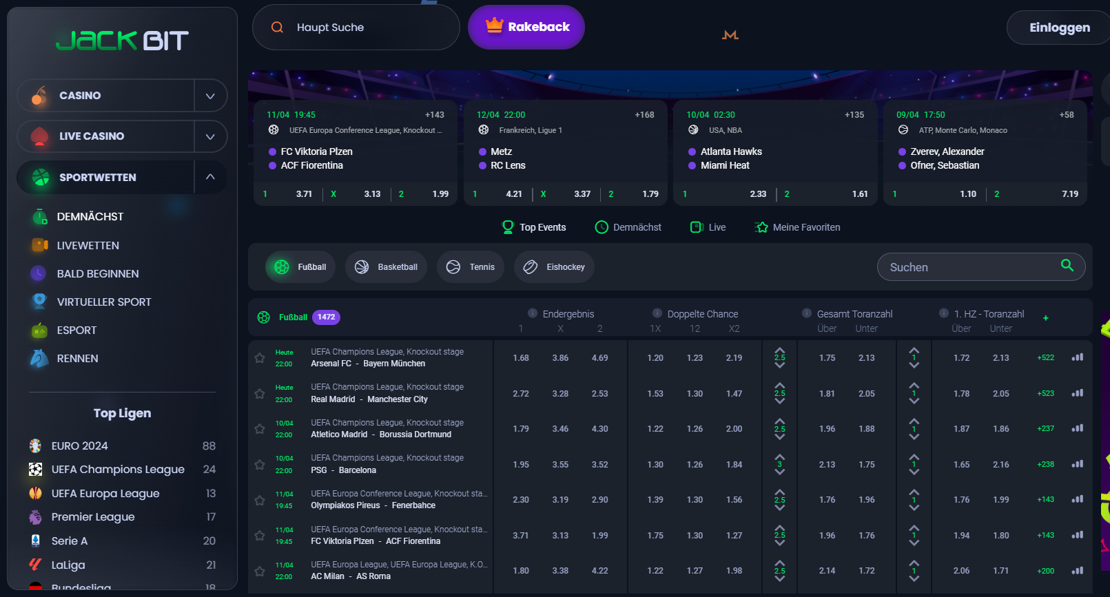 Jackbit-bitcoin-wettanbieter