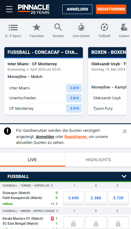 Pinnacle-sportwetten