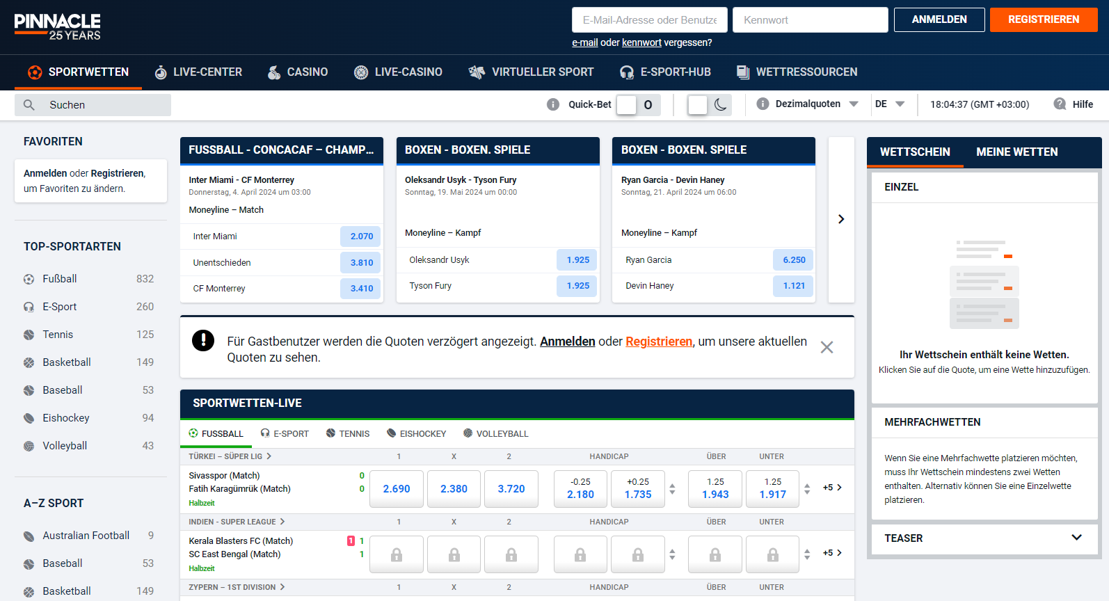 Pinnacle-sportwetten